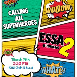 Superhero Invitation card